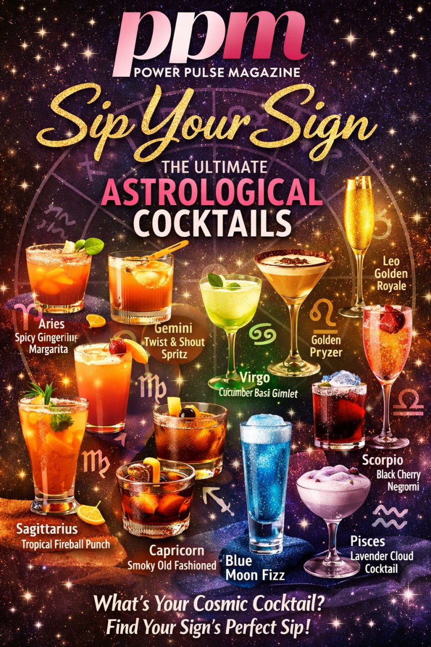 Cosmic Cocktails: The Zodiac Drinking Guide A star-powered mixology guide revealing the perfect cocktail for every sign.