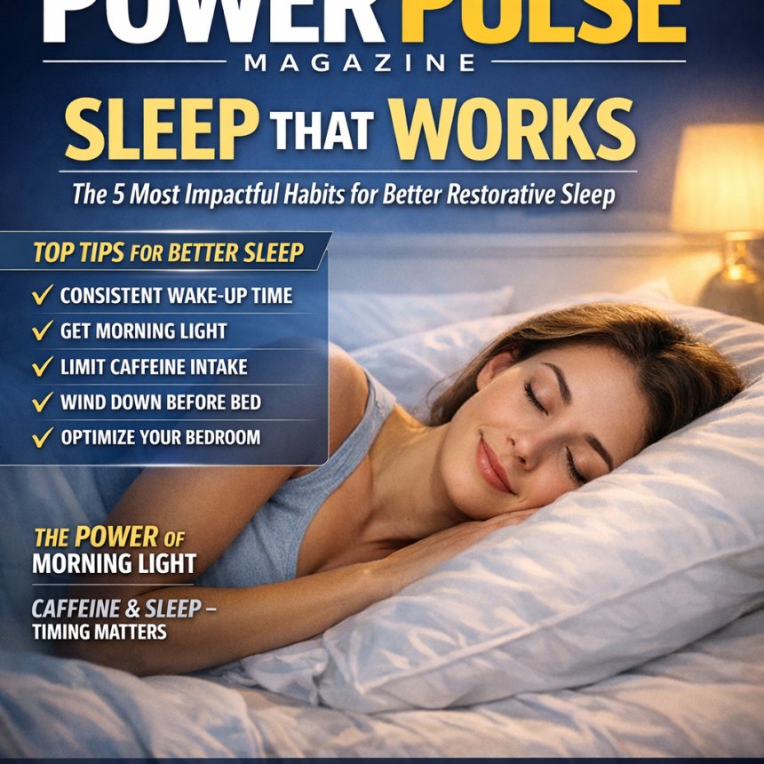 Sleep That Works: The 5 Most Impactful Habits