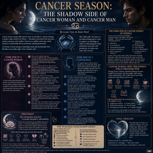 Cancer Season: The Shadow side of Cancer Woman and Man