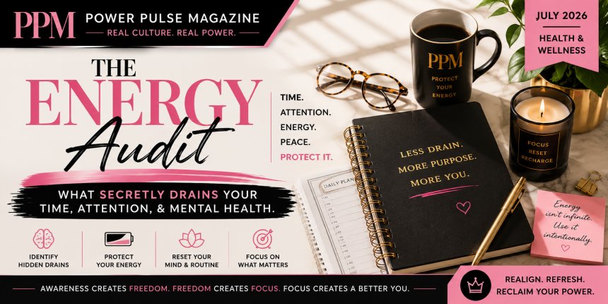 The Energy Audit What Secretly Drains Your Time, Attention & Mental Health